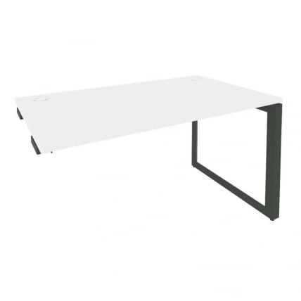 Стол-приставка на О-образном м/к к опорным элементам ОНИКС О.МО-СПР-3.8 Белый Бриллиант/Антрацит / ONIX O.MO-SPR-3.8_0