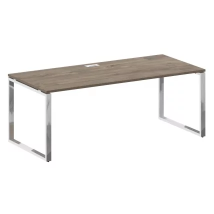 Стол руководителя прямой без тумбы СХИФТ СК.СР-200 Тиквуд Темный/Антрацит / SHIFT SK.SR-200_0