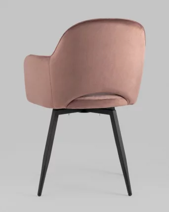 Стул Венера вращающийся велюр Пыльно-розовый_5
