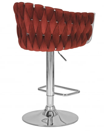 Стул барный ДОБРИН МАРCЕЛ Винный велюр МДЖ9-35 / DOBRIN MARCEL MJ9-35_3