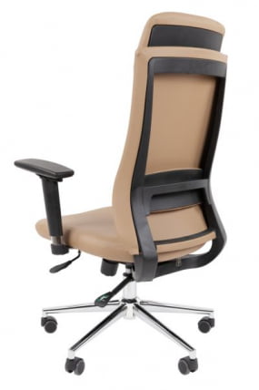 Офисное кресло CХАИРМАН 500 ЛЮКС (ЛУКС) ЭКО экокожа Бежевый / CHAIRMAN (LUX)_5