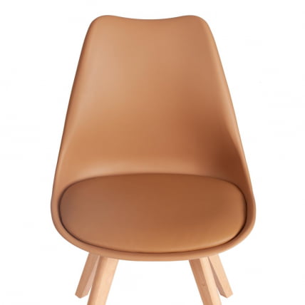 Стул ТУЛИП (мод. 73-1) дерево/пластик/экокожа, 47,5кс55кс80 см, Бежевый (Латте) / TULIP (mod. 47,5x55x80 (Latte)_5