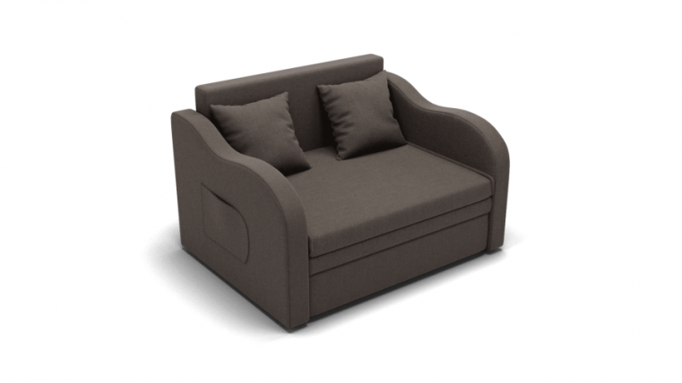 Диван Бали (ЗР) Цвет фасада: Серо коричневый; Тип: Прямой; Материал фасада: Металл/Велюр_0