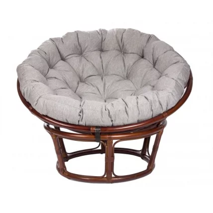 Кресло для отдыха Папасан CХАИР МИ-003 с подушкой Коньяк / Papasan CHAIR MI-003_0