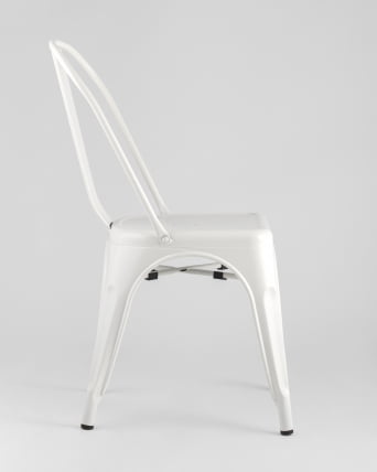 Стул ТОЛИКС с высокой спинкой Белый матовый / TOLIX_3