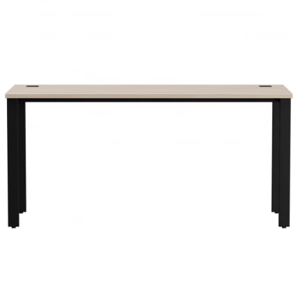 Стол прямой на металлокаркасе, опоры 90 гр Еверпроф ЕВО 254С008 Дуб Соната Черный / Everprof EVO 254S008_1