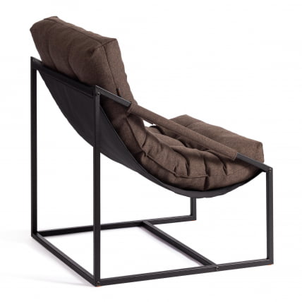 Кресло Чарли / Чарли без подлокотника рогожка, коричневый, 3М7-147, 70х70х84 см / Charli_4