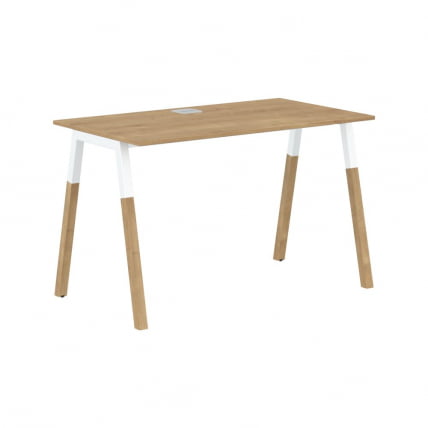 Стол письменный Форта ФСТ 1167 Дуб Гамильтон Белый премиум / Forta FST_0