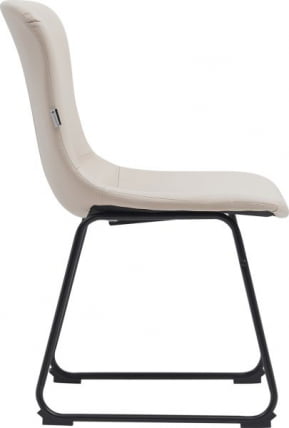 Кресло для посетителей Еверпроф Експо CФ Экокожа Бежевый / Everprof Expo CF_2