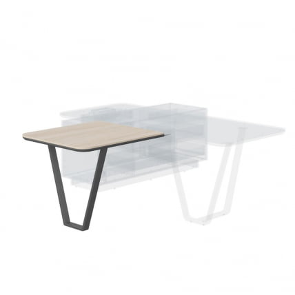 Брифинг-приставка Лине СФ-573409.1 Дуб светлый Черный графит / Line_0