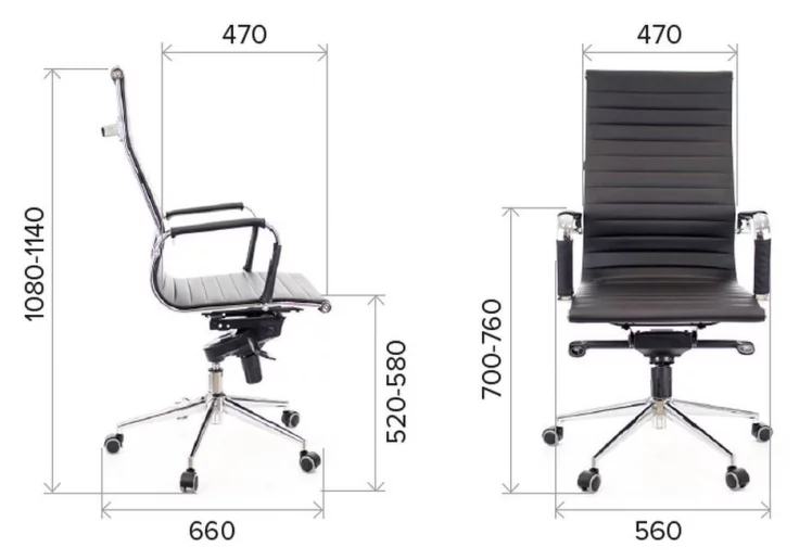 Кресло руководителя Еверпроф Рио М экокожа Черный / Everprof Rio_4