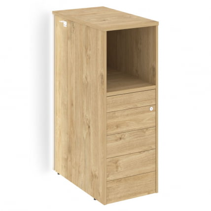 Тумба 5 ящиков ТИП-ОН проходная,  средняя ОНИКС О.Р-ТВ-5ТИП Тиквуд светлый / TIP-ON ONIX O.R-TV-5TIP_0