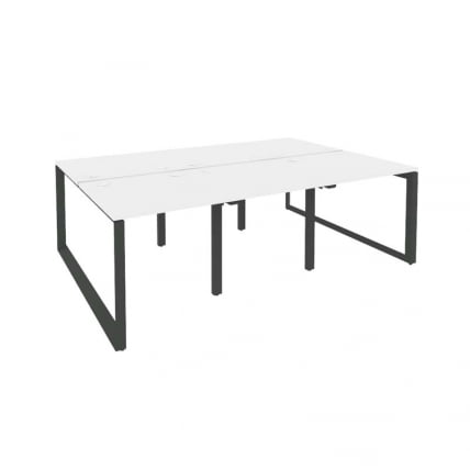 Рабочая станция на О-образном м/к ОНИКС О.МО-Д.РС-6.0.8 Белый Бриллиант/Антрацит / ONIX O.MO-D.RS-6.0.8_0