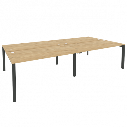 Рабочая станция на П-образном м/к ОНИКС О.МП-Д.РС-4.4.8 Тиквуд Светлый/Антрацит / ONIX O.MP-D.RS-4.4.8_0