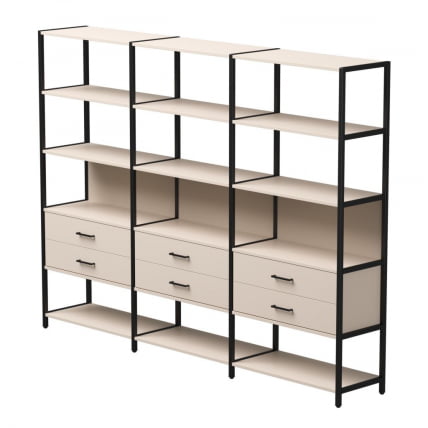 Набор стеллажных систем Еверпроф ЕВО №9 Кашемир Черный / Everprof EVO_0