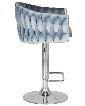 Стул барный ДОБРИН МАРCЕЛ Пудрово-голубой велюр МДЖ9-74 / DOBRIN MARCEL MJ9-74_2