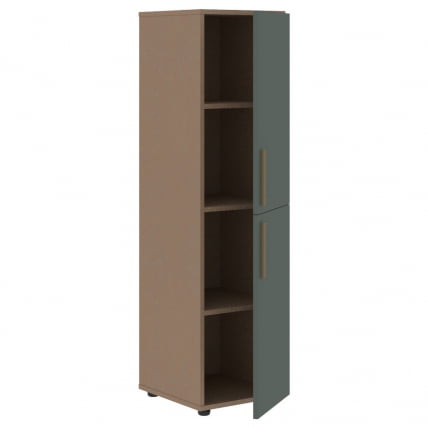 Шкаф-колонка с двумя глухими малыми дверьми (правый) ВЕЛИОН ВМCС 40.4 Р Нефрит Кобра / VELION VMCS R_1