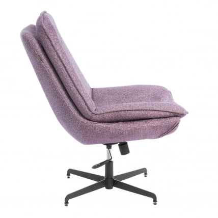 Кресло лаунж Космо велюр/букле, ВТ шапе воод росе / Cosmo VT shape wood rose_1