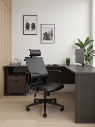 Кресло руководителя Чаирман 545 экокожа Черный / Chairman_17