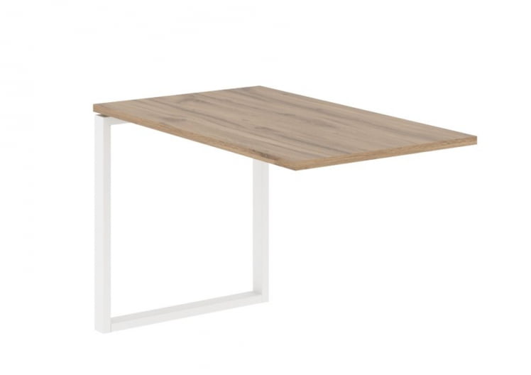 Брифинг-приставка ЕДИС ЕКБ 1167 Дуб Денвер светлый Белый / EDIS EQB_0