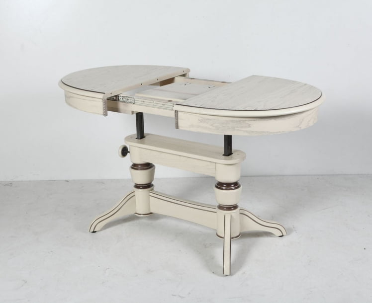 Стол-трансформер Лира-5 (1м) тон 2 с коричневой патиной_6