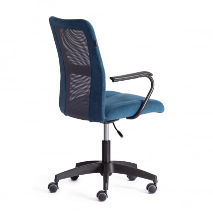 Кресло СТАФФ флок/ткань, синий/серый, 32/В-12 / STAFF 32/W-12_2