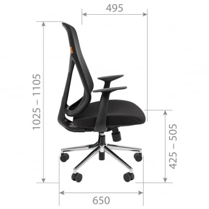 Кресло руководителя CХАИРМАН CХ588 БП Серый / CHAIRMAN CH588_5