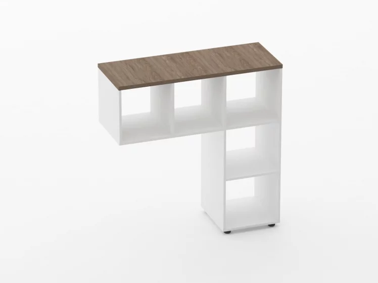Стеллаж к столу Дека 9.07.11 Дуб Верцаска/Белый / Deka_0