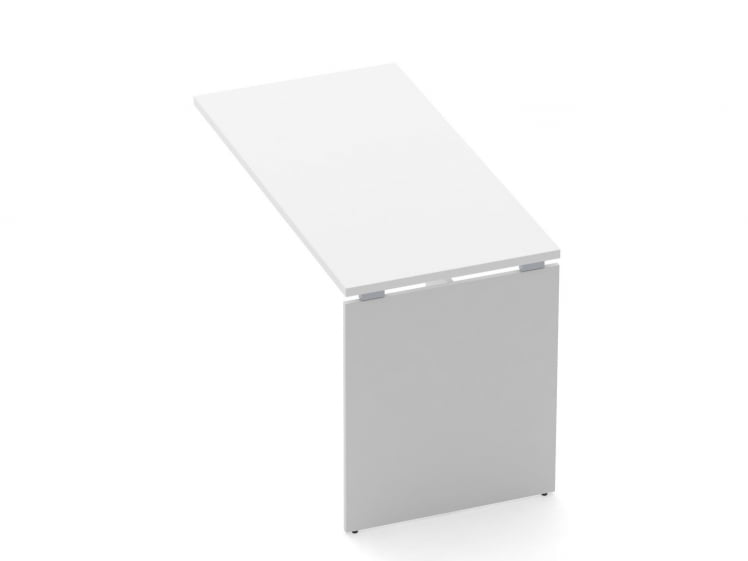 Брифинг-приставка для стола на ЛДСП опорах Дека 75.10.12 Белый / Deka_0