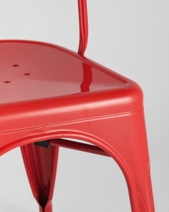 Стул ТОЛИКС с высокой спинкой Красный глянцевый / TOLIX_8