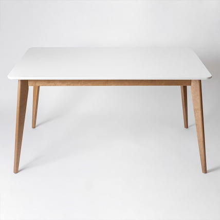 Стол обеденный Пегас 120кс75 Эмаль белая Морилка Орех / 120x75_0