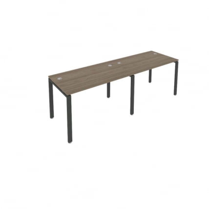 Рабочая станция на 2 раб.места Метал Сйстем Б.СМ-2.2 Вяз/Антрацит / Metal System_0