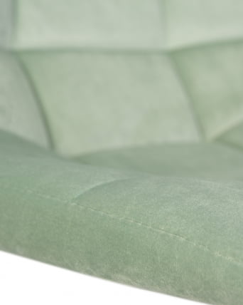 Стул барный ДОБРИН ТАИЛОР ВХИТЕ Пудрово-мятный велюр МДЖ9-87 / DOBRIN TAILOR WHITE MJ9-87_9