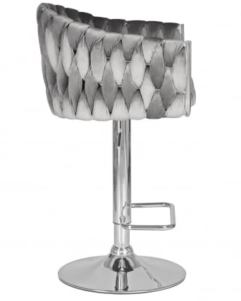 Стул барный ДОБРИН МАРCЕЛ Серый велюр МДЖ9-75 / DOBRIN MARCEL MJ9-75_2