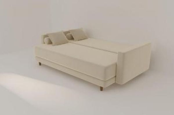 Диван прямой Санднес (Берхоусе) Цвет фасада: Азур велюр; Тип: Прямой; Материал фасада: Металл/Велюр / (Berhouse)_4