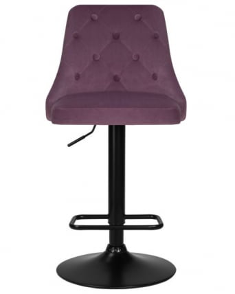 Стул барный ДОБРИН ДЖОСЕПХ БЛАCК (пудрово-сиреневый велюр (МДЖ9-52)) 2 шт / DOBRIN JOSEPH BLACK (MJ9-52))_5
