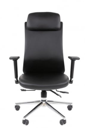 Офисное кресло CХАИРМАН 500 ЛЮКС (ЛУКС) ЭКО экокожа Черный / CHAIRMAN (LUX)_7