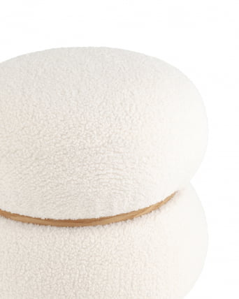 Пуф Полли С Тедди белый / S_2