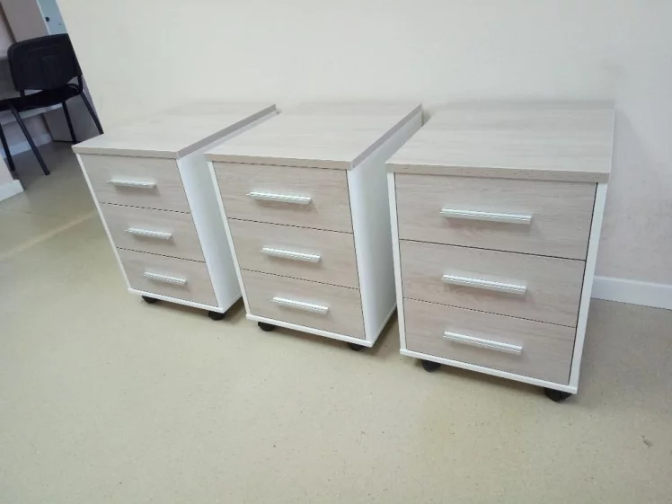 Тумба подкатная Дека 9.05.01 Дуб Сантана светлый/Белый / Deka_8