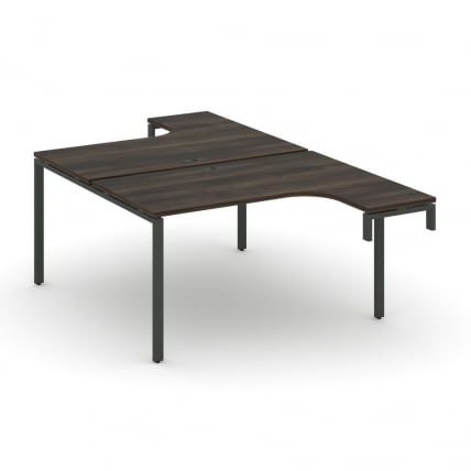 Рабочая станция-надставка на опорные тумбы CОНCЕПТ CН.ДСАН-001 Дуб Мали Черный / CONCEPT CN.DSAN-001_0