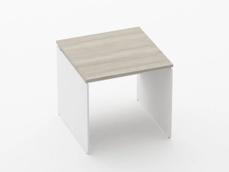 Стол прямой Дека ЛДСП каркас 75.08.08 Дуб Сантана светлый/Белый / Deka_0