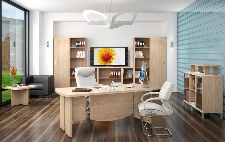 Кабинет руководителя БОРН набор 9 Орех Даллас_0