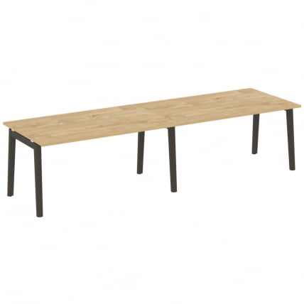 Стол переговорный (2 столешницы) ОНИКС ВООД ОВ.ПРГ-2.4 Тиквуд Светлый/Темный / ONIX WOOD OW.PRG-2.4_0