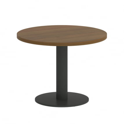 Стол журнальный круглый ХОМЕ ОФФИCЕ ВР.СП-5-60.1Г Орех Гварнери/Антрацит металл / HOME OFFICE VR.SP-5-60.1G_0