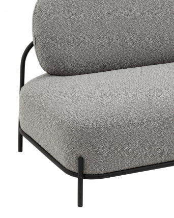 Диван Стоун ткань букле серый_3