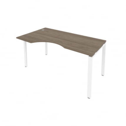 Стол письменный МЕТАЛ СЙСТЕМ Б.СА-1 Л Вяз/Белый / METAL SYSTEM_0