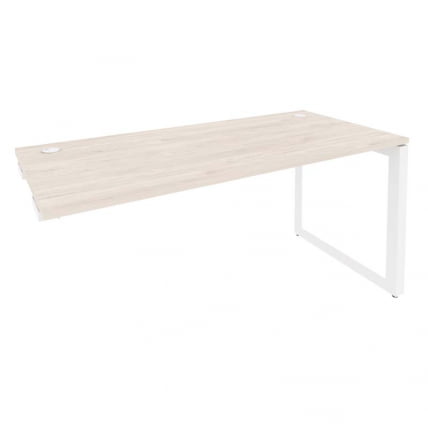 Стол-приставка на О-образном м/к к опорным элементам ОНИКС О.МО-СПР-4.7 Денвер Светлый/Белый / ONIX O.MO-SPR-4.7_0