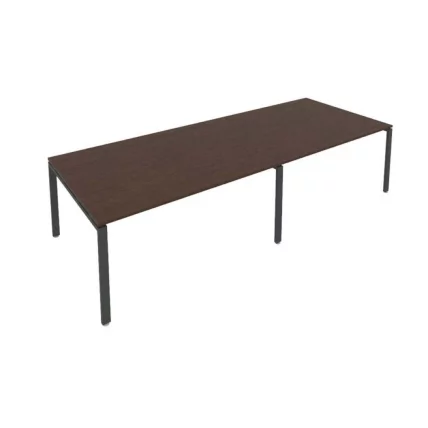 Переговорный стол (2 столешницы) Метал Сйстем Б.ПРГ-2.4 Венге/Антрацит / Metal System_0