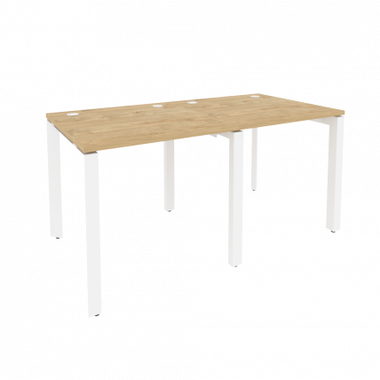 Рабочая станция на П-образном м/к ОНИКС О.МП-РС-2.0.8 Тиквуд Светлый/Белый / ONIX O.MP-RS-2.0.8_0
