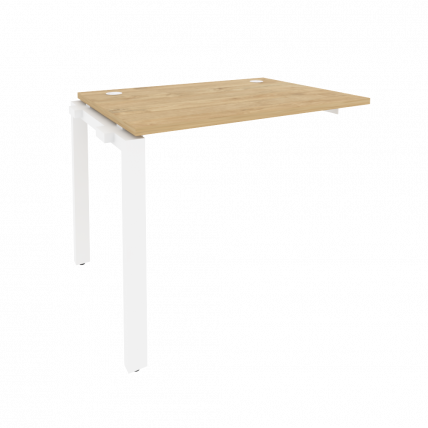 Наборный элемент рабочей станции на П-образном м/к ОНИКС О.МП-1.НРС-1.7 Тиквуд Светлый/Белый / ONIX O.MP-1.NRS-1.7_0